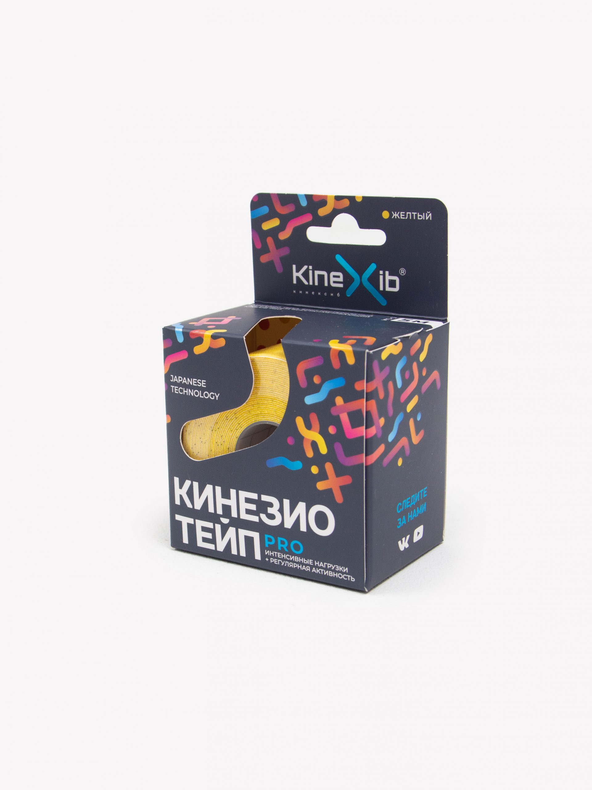 Кинезио-тейп Kinexib Pro (5м*5см) желтый НОВИНКА