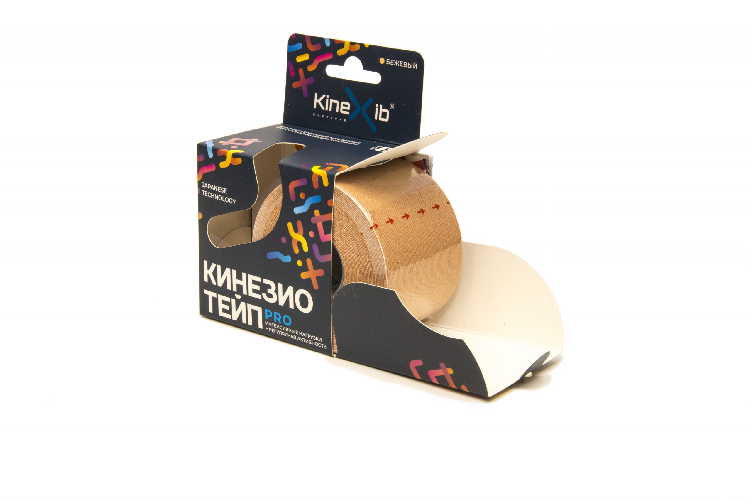 Кинезио-тейп Kinexib Pro (5м*5см) бежевый