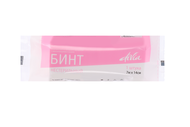 Бинт мед нестерил неткан матер 14 см х 7 м, Ньюфарм