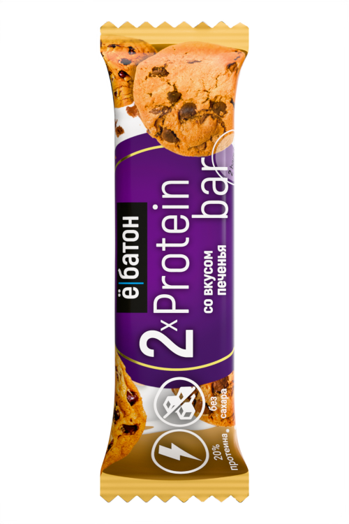Батончик «Protein bar» со вкусом печенья, тм Ё|батон, 50 г
