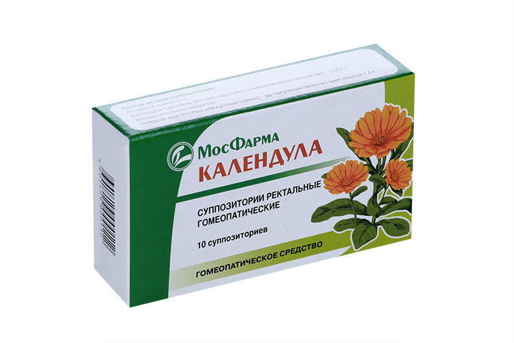 Календулы, 10 шт, суппозитории ректальные гомеопатические