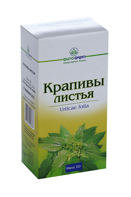 Крапивы листья Цлебная поляна, 35 г, сырье растительное измельченное