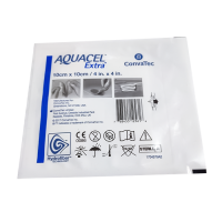 Аквасель (Aquacel Ag Extra) с серебром Экстра Гидрофайбер 10х10см 1 повязка